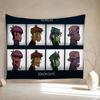 Virtual Rock Band Gorillaz Music Anime Tapestry Hanging Tarot Hippie Wall Rugs Dorm Home Decor
