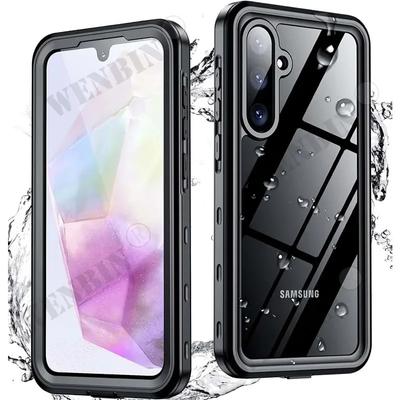 Coque étanche IP68 pour Samsung S24 S23 S22 Ultra S24 FE A35 A55 A15 A25 5G Coque de téléphone de natation en métal et aluminium de luxe
