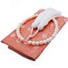 Enyapearl Genuine Pearl Prayer Beads, 7.5mm-8mm, Freshwater Pearls, White Tassel, Includes Case, Suitable for All Sects, Pearl Prayer Beads, 7.5mm