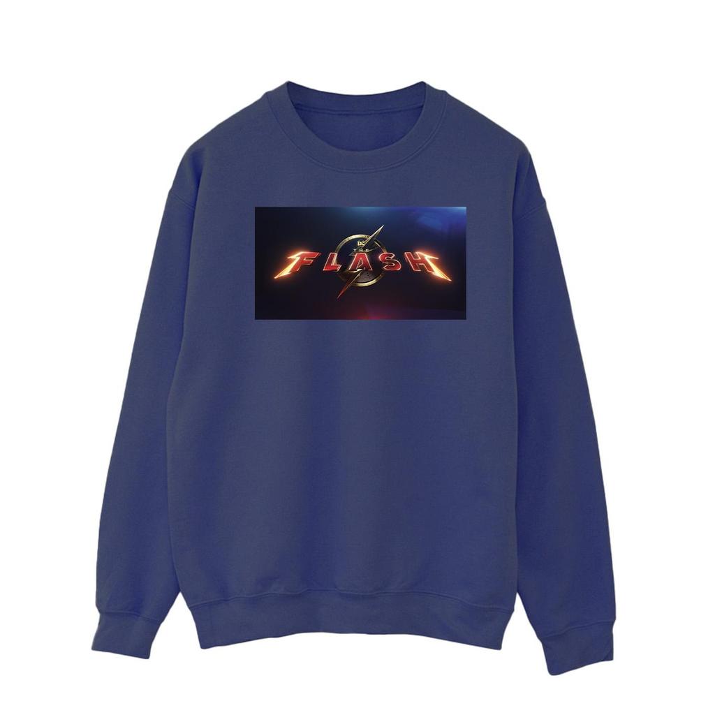 DC Comics Mens The Flash Movie Logo Sweatshirt
