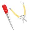 2Pcs Dragon Pattern Basket Weaving Kit Stainless Steel Weaving Tool Handmade Tool  Furniture Repair