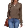 Women Fashion Pullover Sweater R-Neck Long Sleeve Shirts Blouse Knit Casual Cozy Clouds Top