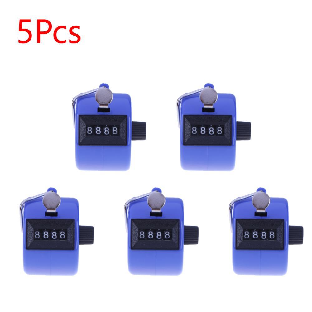 Handheld 4 Digital Tally Counter Mechanical Manual Palm Clicker Number Count Assorted Tally Counter Number Count