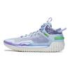 Li Ning Anti-Five 3 Fabric Synthetic Leather Shock Absorption Non-Slip Wear-Resistant Low-Top Basketball Shoes Men sneaker Blue Purple ABFT005-10