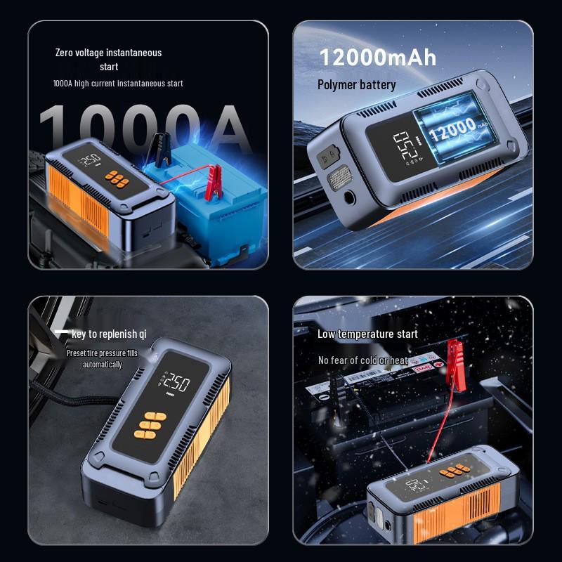 Electric Car Jump Starter & Air Pump Power Bank