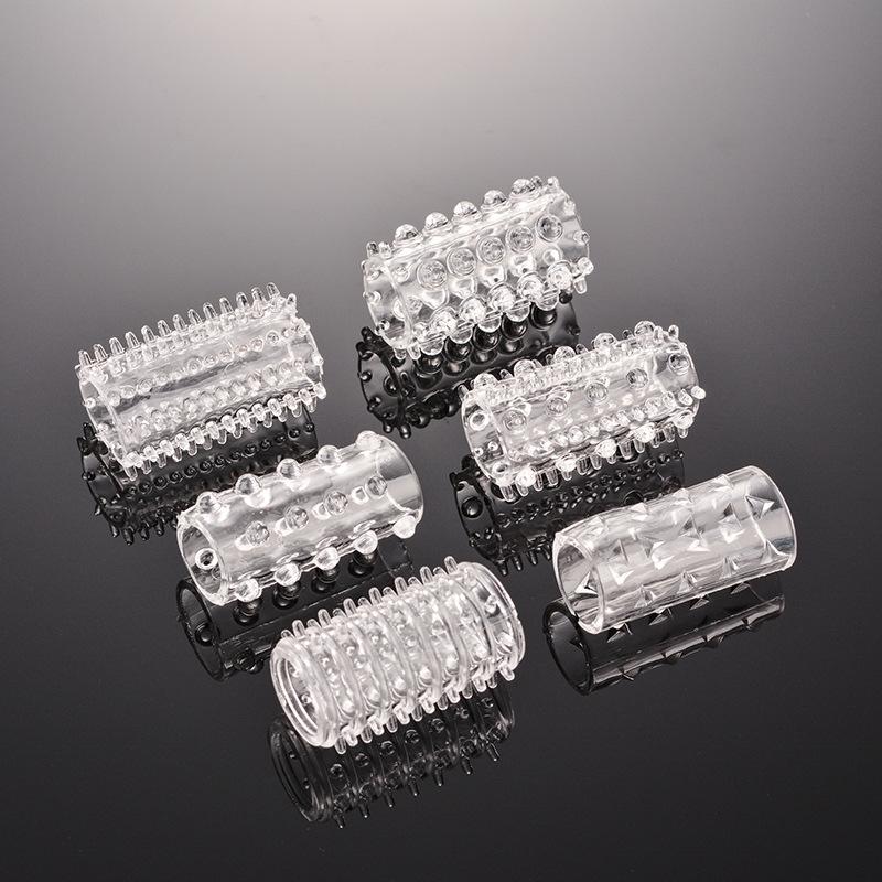 WAKEWAY 6Pcs/7Pcs Cock Ring Penis Enlarge Sleeve Lock Semen Sex Toys for Men Delay Ejaculation Cockring Sex Products Adult