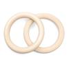 WEZHO Kids' Birch Wood Gymnastic Rings Pull-up Set