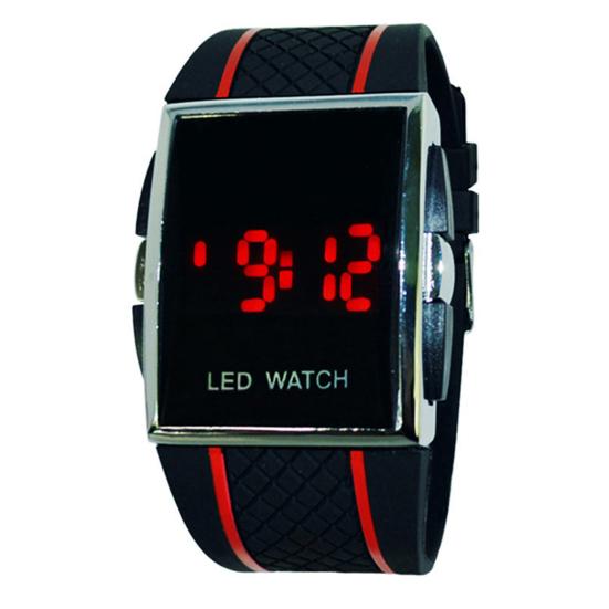 Unisex Fashion LED Digital Display Square Case Cool Sports Casual Wrist Watch