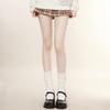 White plush socks for women, cute short and mid-length, fleece-lined, thickened cotton socks, warm socks, Japanese style, for autumn and winter jk