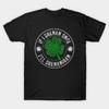 Men Black Print T-shirt If I Shenan Once I’Ll Shenanigan No-Cut Transfer Paper Print Cotton Tshirt