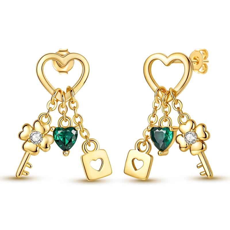 925 Sterling Silver Earrings Eternal Infinite Love Heart Starlight Hoops Earrings for Women Ladies Wedding Jewelry Fashion Gifts