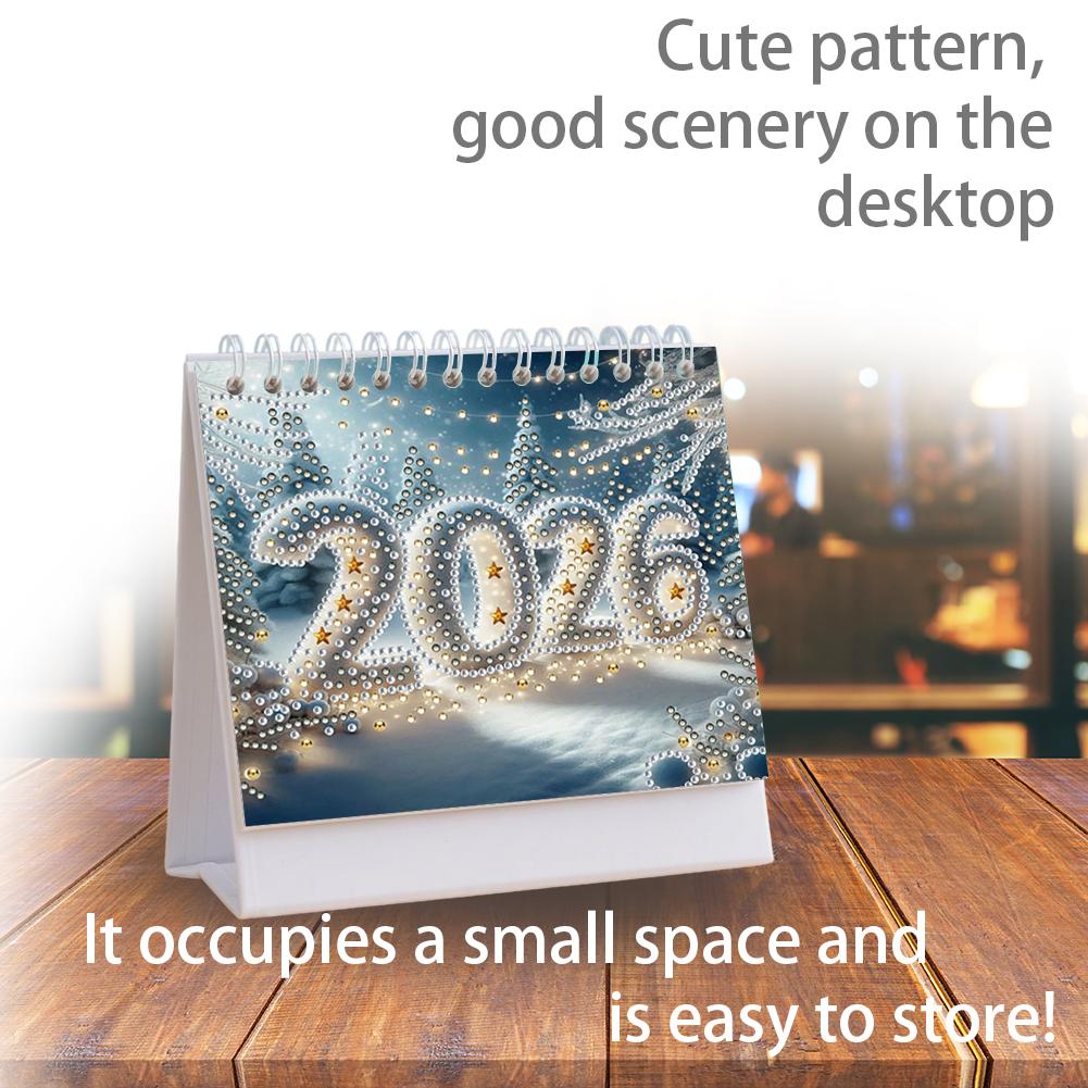 5D/DIY Calendar Diamond Painting Calendar Kit Diamond Decorations Calendar Crystal Painting Desk Calendars Kit Gift for Friends