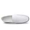 Sommer Herren Slipper Hochzeitskleid Weiß Fahr-Mokassins Schuhe Herren Freizeitschuhe Spaltleder Slip-On Leichtgewichtige Herrenschuhe