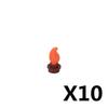 MOC Building Block Liquid Blood  Pool Milk Ice Cube Snowflakes Flame Candles Fire Campfire Accessories DIY Toy Model Bricks A041