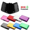 RFID Blocking Credit Card Holder Men Women Coin Purse Aluminum Metal Waterproof Anti-Theft Wallet Business Card Case