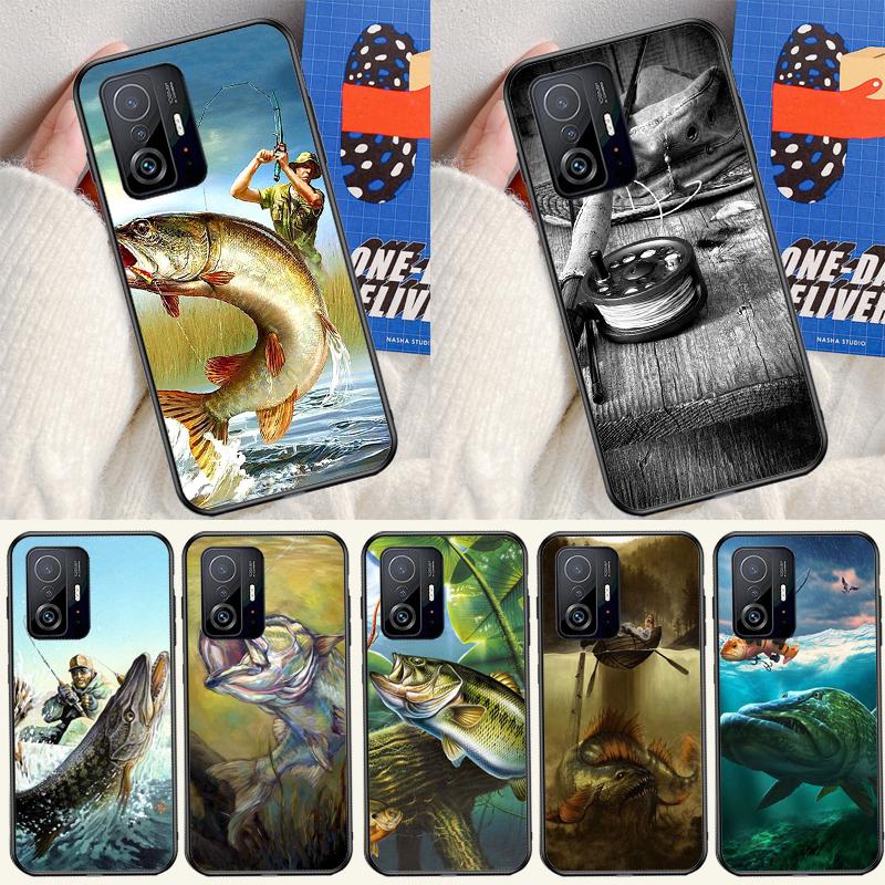 Fishing Painting Cover For Xiaomi 14 13 Ultra 11T 12T 13T 14T Pro POCO X7 Pro X3 X5 F3 F5 F6 M6 X6 Pro Case