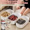 Multifunctional Double Layer Fruit Draining Basket Food Grade Melon Snacks Organizer Living Room Kitchen Fruit Basket Fruit