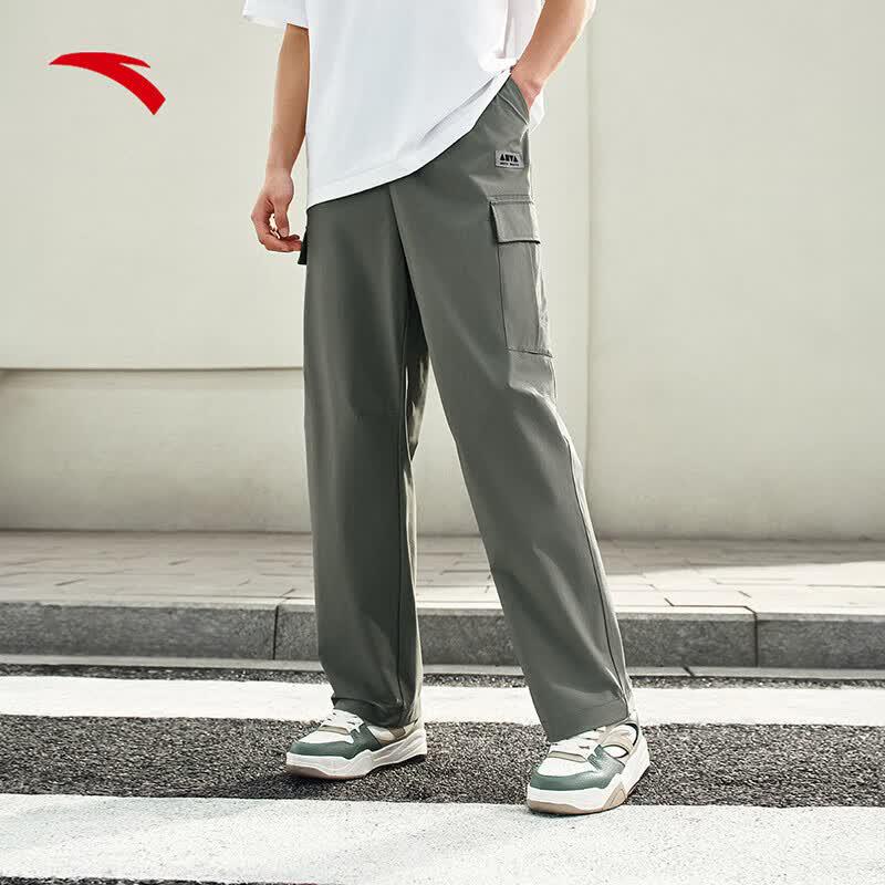 Anta Unisex Loose Fit Straight-Leg Ice Silk Casual Pants 3XL