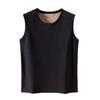 Men Thermal Tank Top Warm Fleece Lined Undershirt Sleeveless Crew Neck Base Layer Shirt Thickened Vest for Autumn And Winter
