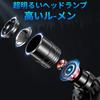 XHP70 Rechargeable Waterproof LED Headlamp with Three Lighting and Three 18650 Batteries for Emergency Power and Work High-Brightness Modes, Zoomable,