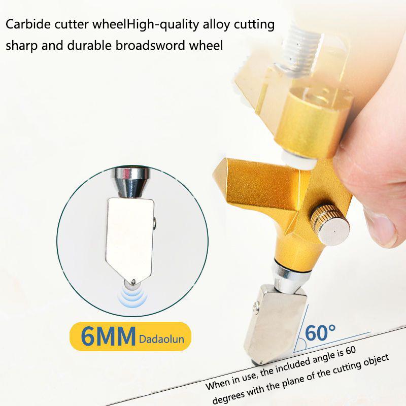 High Quality 2 In 1 Diamond Tile Glass Cutter Professional Ceramic And Porcelain Cutting Manual Multifunction Hand Tool Home Diy