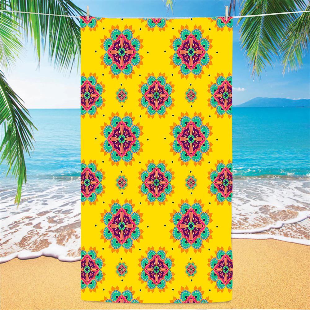 Ultra-Fine Fiber Double-Sided Cartoon Beach Towel - Super Absorbent & Plush 70x140 cm