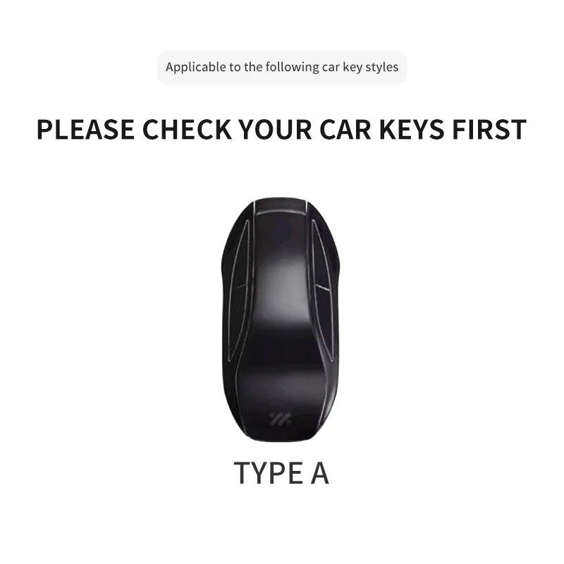 Zinc Alloy Leather Car Key Cover Zhiji Lm Zhiji L7 Ls7 L6 Ls6 Max Pro Key Chain Car Key Box Protective Shell Car Accessories