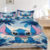 3pcs Stitch Jungle Adventure 1 Cover+2 Pillowcases, Pillow Inserts Not Included, Machine Washable, All-Season Use, Teen and Adult Rooms133