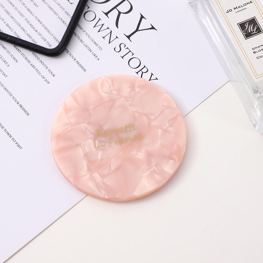 Custom Logo Multi-color Portable Round Makeup Mirror with Vinegar Design