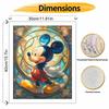 Disney Stained Glass Mickey Paint By Number Kit Drawing Canvas DIY Picture Home Decor Art Wall Gift Craft Oil Painting Set Wall Decor