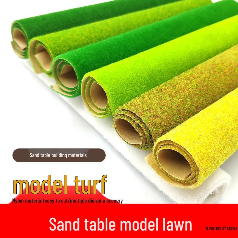 Handmade Architectural Model Turf for Outdoor Lawn and Grassland Models