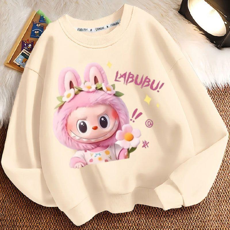 Loose Round-neck Hoodies for Children, Fashionable Long-sleeved and Cute Round-neck Hoodies for Boys and Girls In Spring, Autumn and Winter