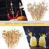 200-Piece Cocktail Picks, Toothpicks for Appetizers, Handmade Wooden Decorative Toothpicks, Multika Wooden and Bamboo Toothpicks, Set of Fruit Picks,