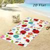 Cute Aesthetic Ladybug Beach Towel 1Pc Microfiber 2D Flat Printed Sandproof Waterproof Picnic Mat Swim Bath Towel