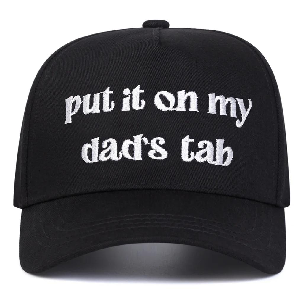 Unisex Put It Oh My Dad's Tab Embroidery Baseball Caps Spring Autumn Outdoor Adjustable Casual Hats Sunscreen Hat Sports Cap