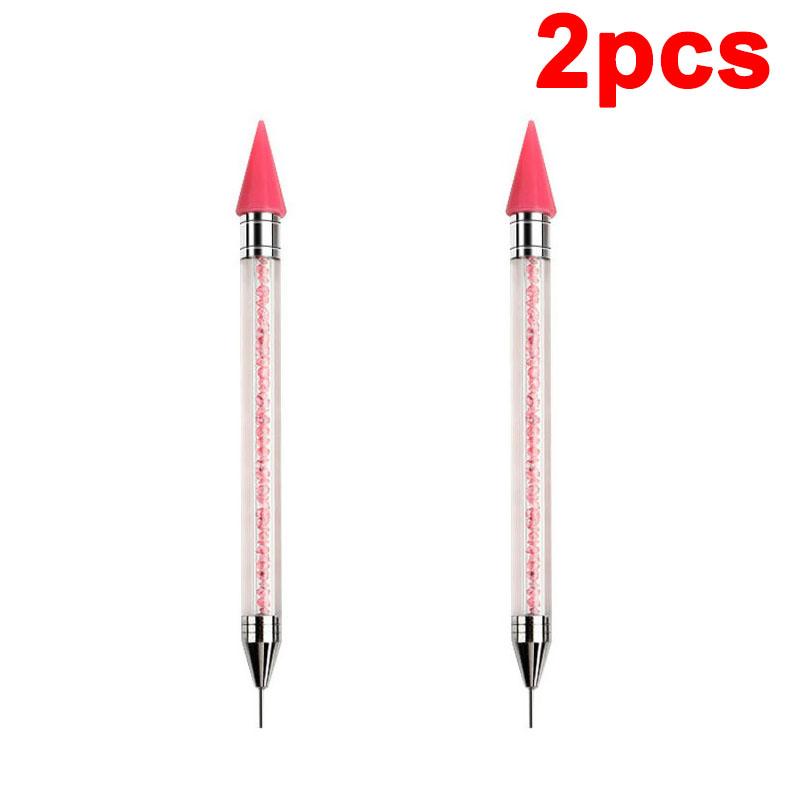 Rhinestone Applicator Pencil Nail Dot Rod Rhinestone Picker Wax Pen Diamond Picker Stick for Rhinestones Dotting Tool DB04