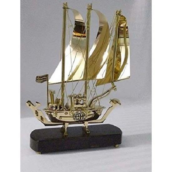 Brass Titanic Ship 12" Inch Showpiece with Wooden Base Perfect for Home Decoration and Gifting. (Small)