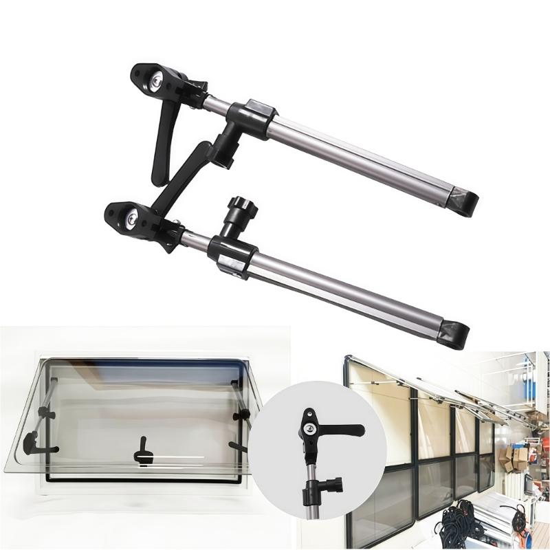2Pcs 310‑435mm Motorhome Window Support Rod Telescopic Aluminum Lift Strut Campers Caravand Yacht Accessories