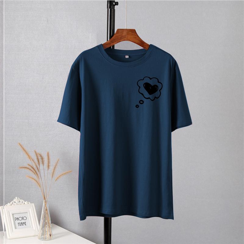 Shellsuning простые футболки с принтом в виде сердца — фото 30