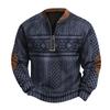 Lässiges Retro-Sweatshirt mit Farbverlauf für Herren