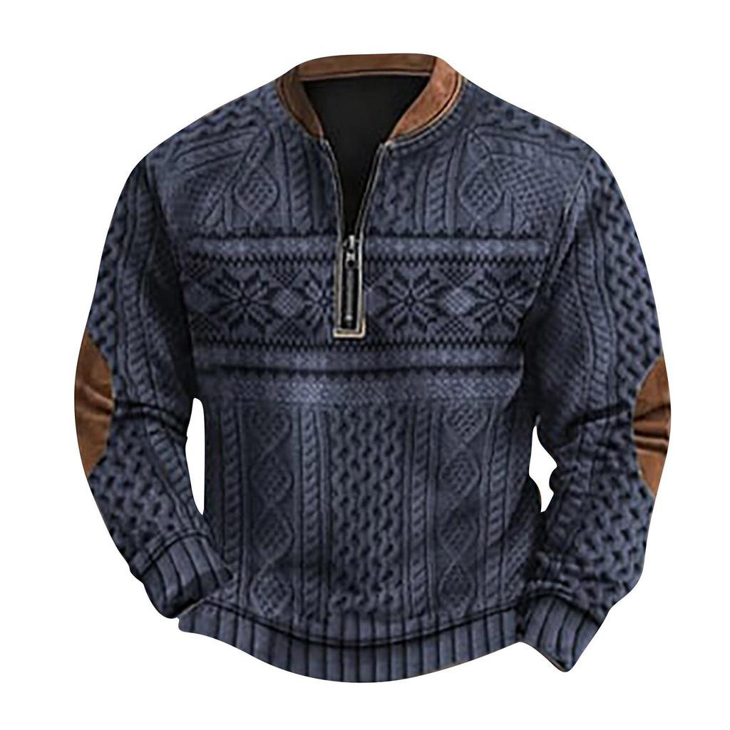 Lässiges Retro-Sweatshirt mit Farbverlauf für Herren