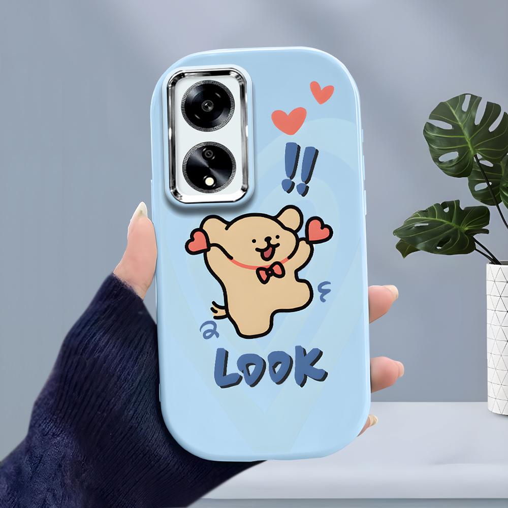 Ensfarget Sølvkant Linse Myk Flytende Silikon Støtsikkert Telefondeksel for iPhone Samsung Huawei Honor Xiaomi Redmi OPPO Realme Vivo Infinix Tecno