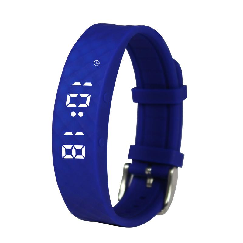 Drink Reminder Watch Countdown Timer Vibration Alarm Medical Watch with Light Weight синий