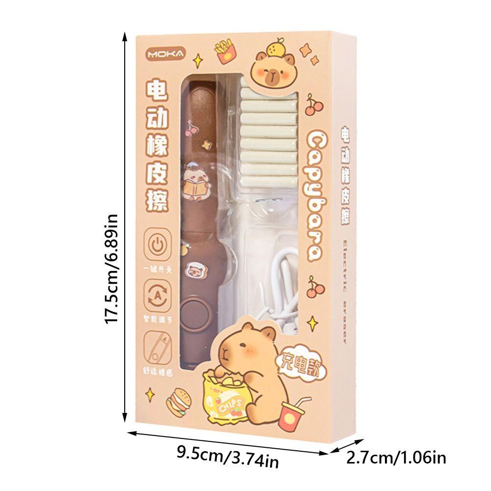 Cartoon Cartoon Design Elektrisches Radiergummi Set Batteriebetrieben mit austauschbarem Kern Automatisches Radiergummi Kein Schmutz Radiergummi Schüler Gebrauch