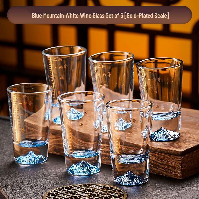 Liangting Jinshan Luxury Crystal Baijiu Glassware Set