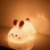 Süßes Axolotl Nachtlicht für Kinderzimmer Kaninchen Tier Silikon Kinderzimmer Schlafleuchte Touch Control Nachtlichter für Baby Geschenke