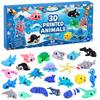 Calendrier de l'Avent de Noël Animal Imprimé en 3D avec Figurines Surprise