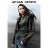 UR Women's Double-Zipper Hooded Knit Cardigan