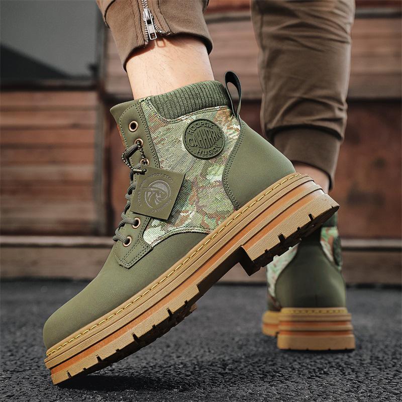 Fashion CYYTL Mens Boots Ankle Cowboy Combat Winter Tactical Motorcycle Chelsea Casual Shoes Leather Work Outdoor Hiking Designer Luxury