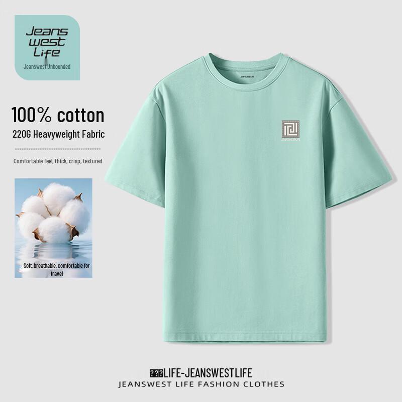 JEANSWEST LIFE Men s Loose Fit Cotton Crew Neck T-Shirt 4XL